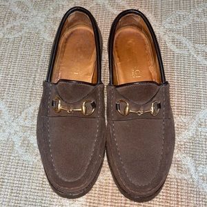 GUCCI vintage suede loafers